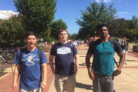 Three college guys at Auburn